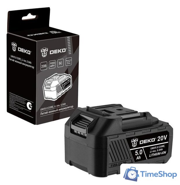 Аккумулятор Deko UNV5.0 CORE 082-1014 (20В/5 Ач) - Изображение №1 — Интернет-магазин Time-Shop