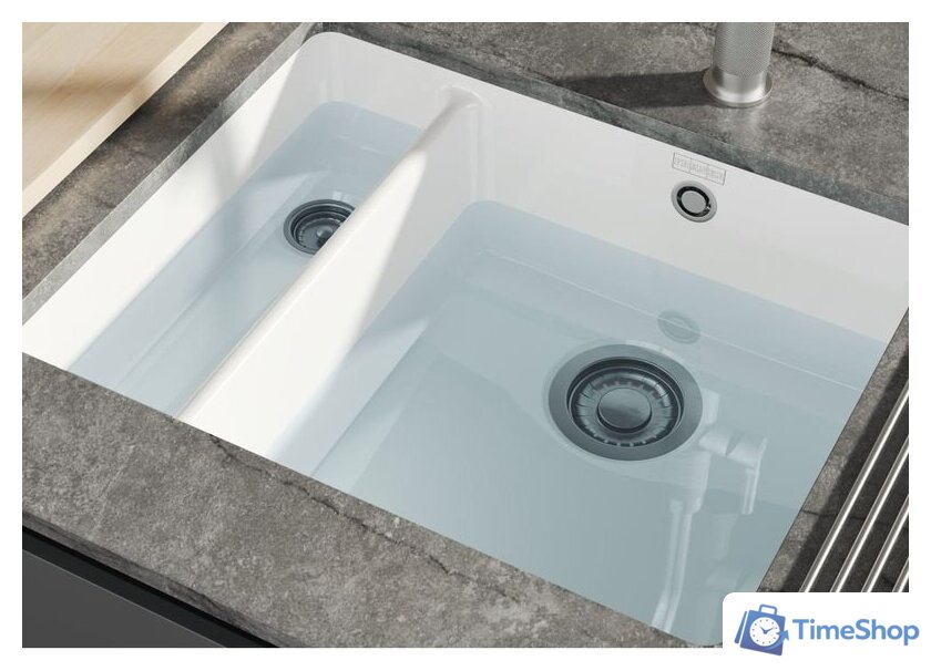 Кухонная мойка Franke KubusX KXK 160-37-12 126.0738.298 (белый полярный) - Изображение №2 — Интернет-магазин Time-Shop