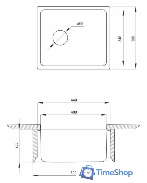 Кухонная мойка Deante Egeria ZPE 010A - Изображение №2 — Интернет-магазин Time-Shop