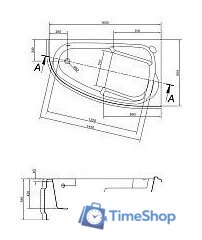 Ванна Cersanit Joanna 160x95 R WA-JOANNA-160-R (с каркасом) - Изображение №14 — Интернет-магазин Time-Shop