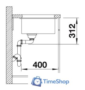 Кухонная мойка Blanco Subline 700-U (антрацит) - Изображение №3 — Интернет-магазин Time-Shop