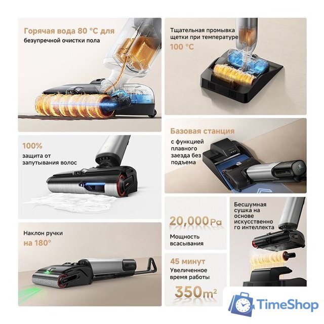 Вертикальный моющий пылесос Trouver Wet and Dry Vacuum X4 Pro - Изображение №21 — Интернет-магазин Time-Shop