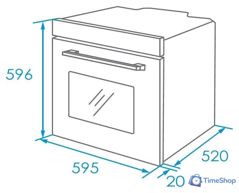 Электрический духовой шкаф Akpo PEA 7009SED03 BL - Изображение №8 — Интернет-магазин Time-Shop
