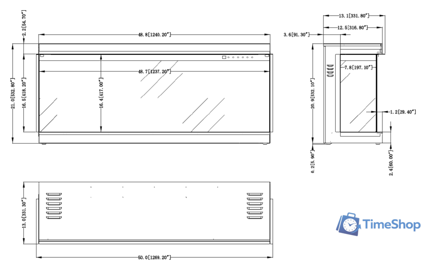 Электрокамин Aflamo Superb 50 - Изображение №8 — Интернет-магазин Time-Shop