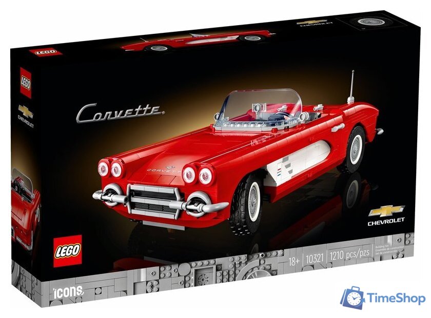 Конструктор LEGO Icons 10321 Chevrolet Corvette 1961 - Изображение №1 — Интернет-магазин Time-Shop