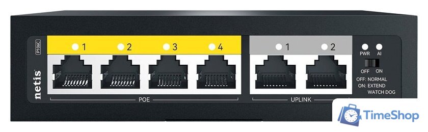 Неуправляемый коммутатор Netis P106C - Изображение №1 — Интернет-магазин Time-Shop