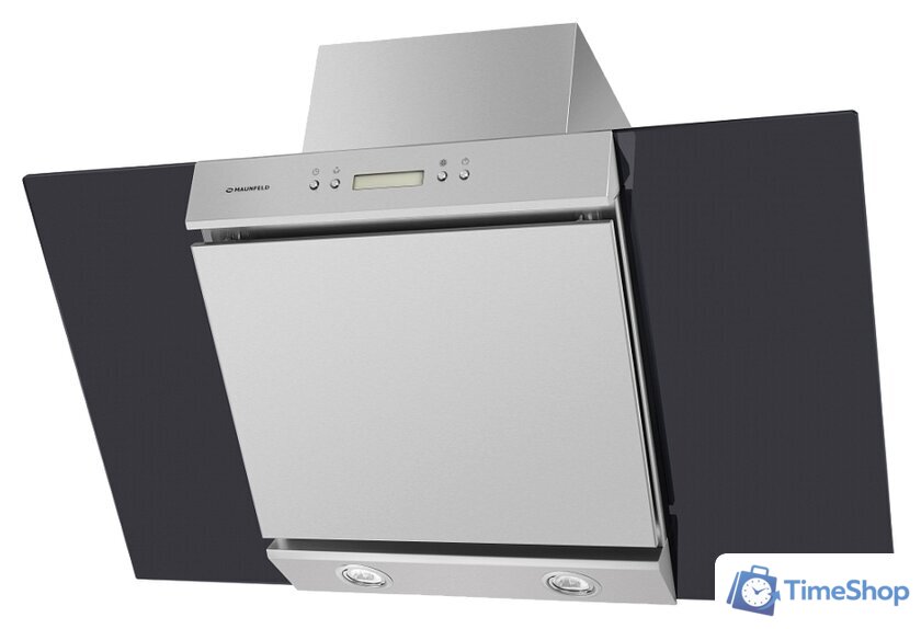 Кухонная вытяжка MAUNFELD Gloria 90 (нержавеющая сталь/черное стекло) - Изображение №1 — Интернет-магазин Time-Shop