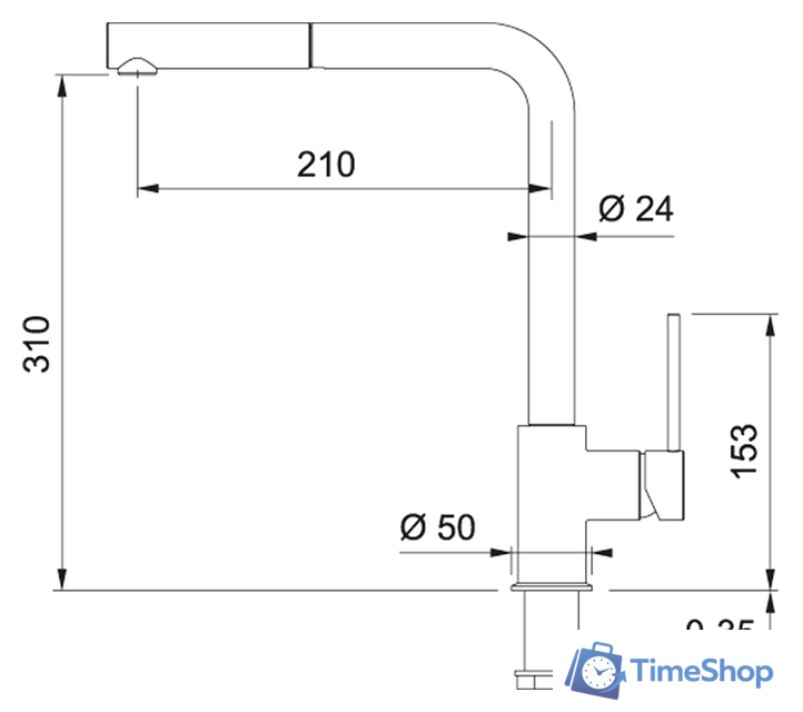 Смеситель Franke Sirius Spiralli (хром) - Изображение №2 — Интернет-магазин Time-Shop