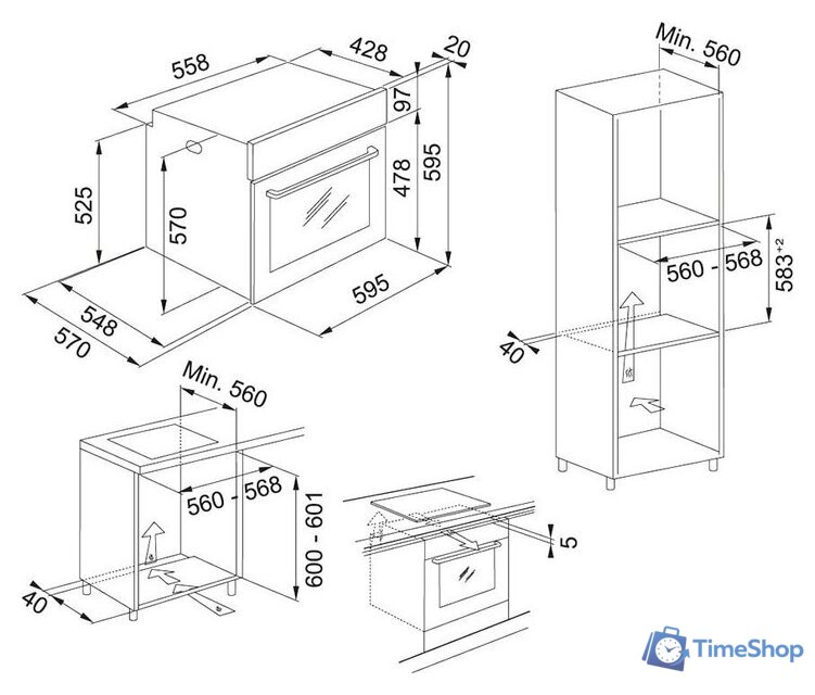 Электрический духовой шкаф Franke FMA 86 H BK - Изображение №2 — Интернет-магазин Time-Shop