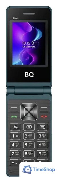 Кнопочный телефон BQ BQ-2411 Shell (бирюзовый) - Изображение №2 — Интернет-магазин Time-Shop