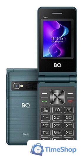 Кнопочный телефон BQ BQ-2411 Shell (бирюзовый) - Изображение №1 — Интернет-магазин Time-Shop