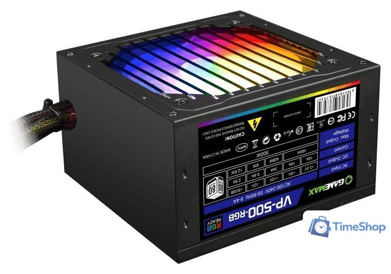 Блок питания GameMax VP-500-RGB - Изображение №1 — Интернет-магазин Time-Shop