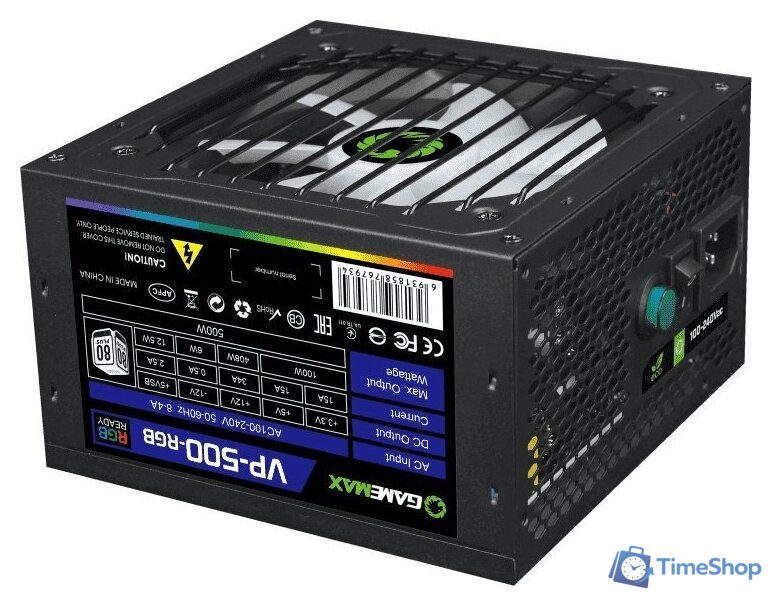 Блок питания GameMax VP-500-RGB - Изображение №3 — Интернет-магазин Time-Shop