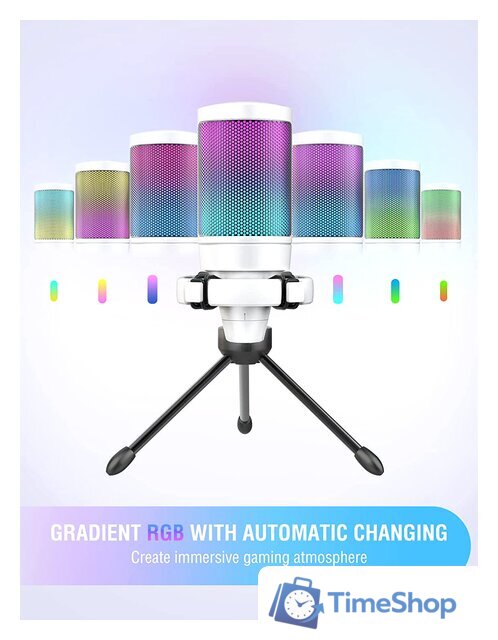 Проводной микрофон FIFINE A6V (белый) - Изображение №4 — Интернет-магазин Time-Shop