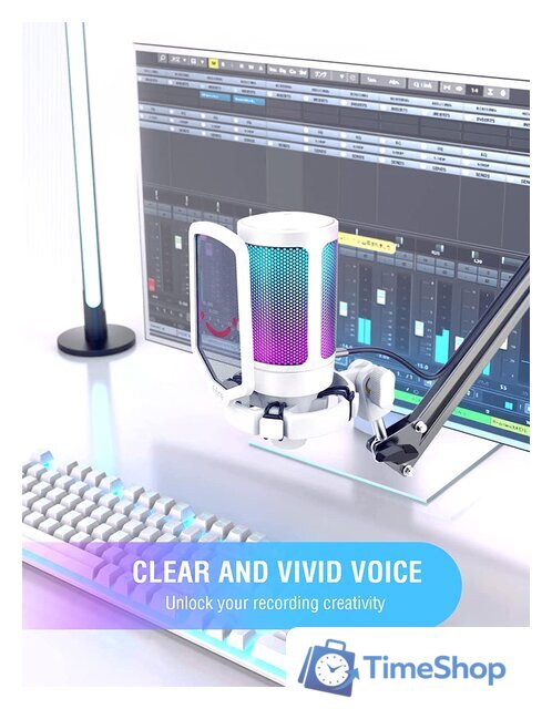 Проводной микрофон FIFINE A6V (белый) - Изображение №6 — Интернет-магазин Time-Shop