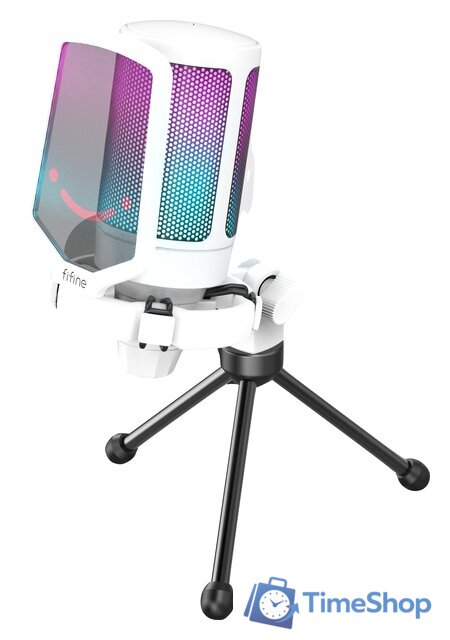 Проводной микрофон FIFINE A6V (белый) - Изображение №1 — Интернет-магазин Time-Shop