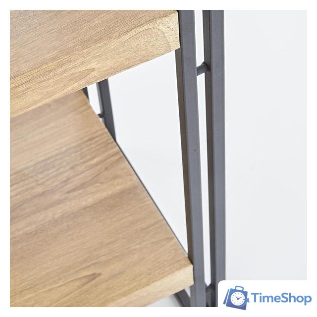 Стеллаж Halmar Bolivar Reg-1 (дуб золотой/черный) - Изображение №5 — Интернет-магазин Time-Shop