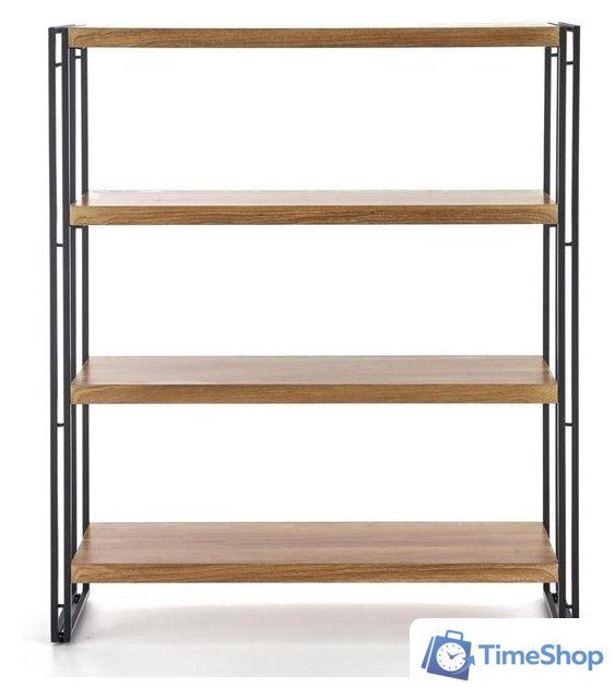 Стеллаж Halmar Bolivar Reg-1 (дуб золотой/черный) - Изображение №1 — Интернет-магазин Time-Shop