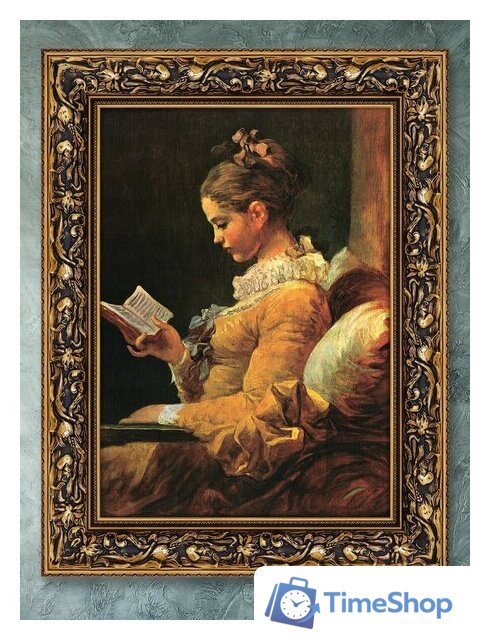 Картина Декарт Читательница Итальянский художник 8Л0513 (в раме) - Изображение №4 — Интернет-магазин Time-Shop