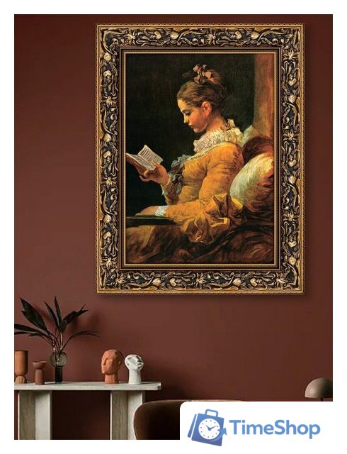 Картина Декарт Читательница Итальянский художник 8Л0513 (в раме) - Изображение №3 — Интернет-магазин Time-Shop