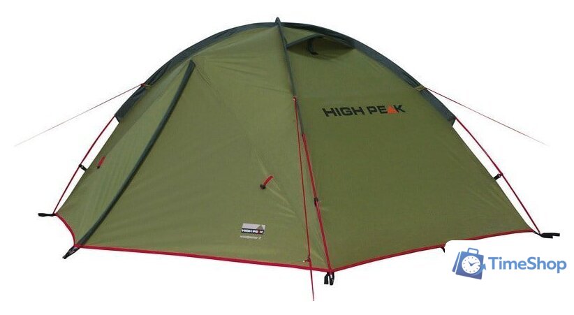 Треккинговая палатка High Peak Woodpecker 3 10194 (зеленый) - Изображение №3 — Интернет-магазин Time-Shop