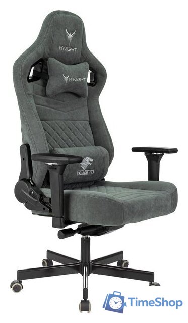 Игровое (геймерское) кресло Knight Hunter (серый Alfa 44) - Изображение №1 — Интернет-магазин Time-Shop