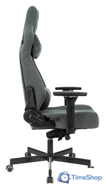 Игровое (геймерское) кресло Knight Hunter (серый Alfa 44) - Изображение №8 — Интернет-магазин Time-Shop