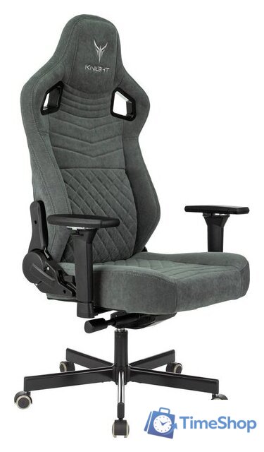Игровое (геймерское) кресло Knight Hunter (серый Alfa 44) - Изображение №9 — Интернет-магазин Time-Shop