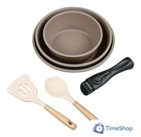 Набор сковород Lara LR01-300 (коричневый) - Изображение №4 — Интернет-магазин Time-Shop