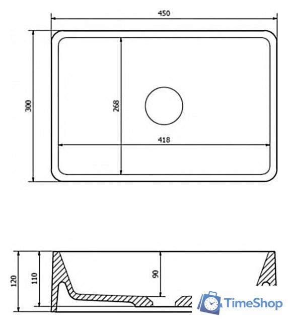 Умывальник Lauter Ravia 21R451PW (Pure White) - Изображение №14 — Интернет-магазин Time-Shop