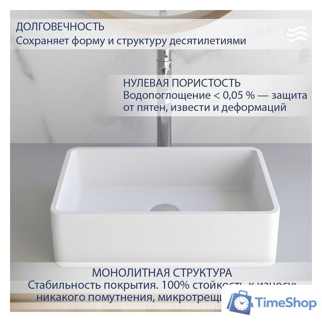 Умывальник Lauter Ravia 21R451PW (Pure White) - Изображение №2 — Интернет-магазин Time-Shop