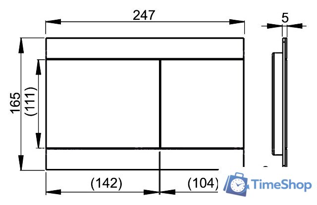 Панель смыва Alcaplast Flat Fun - Изображение №2 — Интернет-магазин Time-Shop