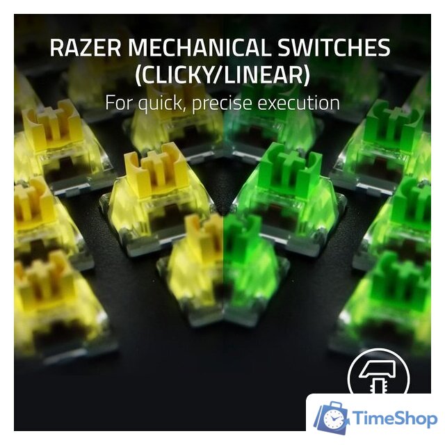 Клавиатура Razer BlackWidow V4 (Razer Yellow, нет кириллицы) - Изображение №7 — Интернет-магазин Time-Shop