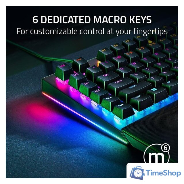 Клавиатура Razer BlackWidow V4 (Razer Yellow, нет кириллицы) - Изображение №9 — Интернет-магазин Time-Shop