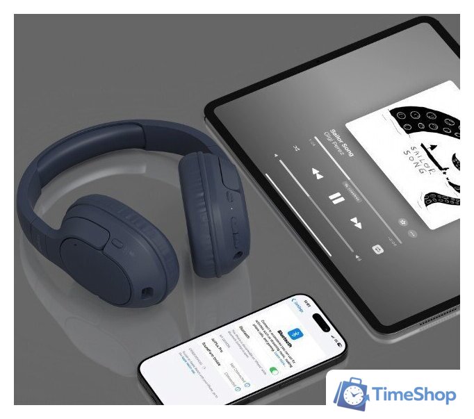 Наушники Belkin SoundForm Surround Wireless (синий) - Изображение №7 — Интернет-магазин Time-Shop