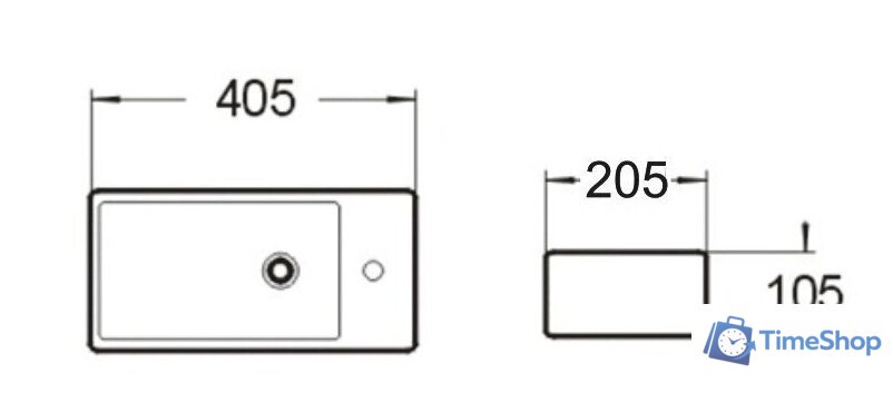 Умывальник SantiLine SL-2009L - Изображение №2 — Интернет-магазин Time-Shop