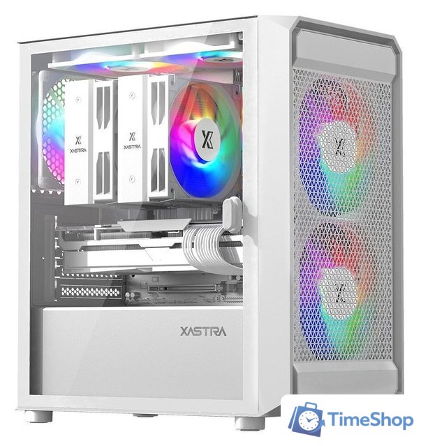 Корпус XASTRA A303M 3FRGB (белый) - Изображение №1 — Интернет-магазин Time-Shop