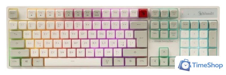 Клавиатура A4Tech Bloody B230N (белый) - Изображение №1 — Интернет-магазин Time-Shop