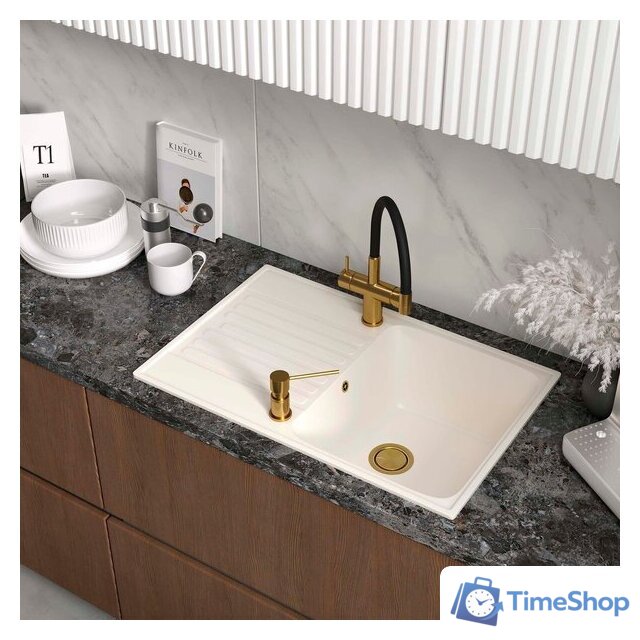 Кухонная мойка Reflexion Bolero RF0574WH - Изображение №1 — Интернет-магазин Time-Shop