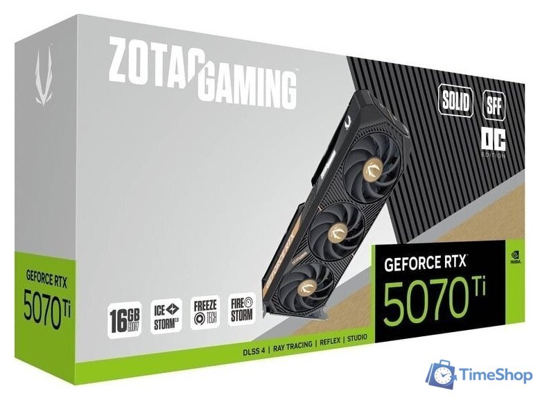 Видеокарта ZOTAC Gaming GeForce RTX 5070 Ti Solid SFF OC ZT-B50710J3-10P - Изображение №7 — Интернет-магазин Time-Shop