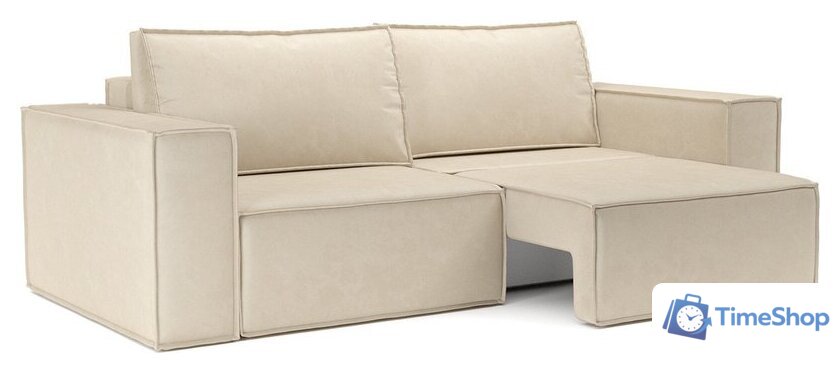 Диван Мебель-АРС Еврокнижка Эмби (бархат бежевый Star Velvet 6 Light Beige) - Изображение №7 — Интернет-магазин Time-Shop