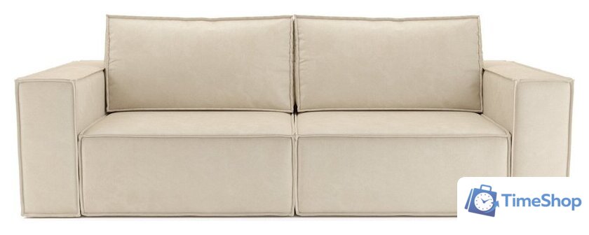 Диван Мебель-АРС Еврокнижка Эмби (бархат бежевый Star Velvet 6 Light Beige) - Изображение №2 — Интернет-магазин Time-Shop