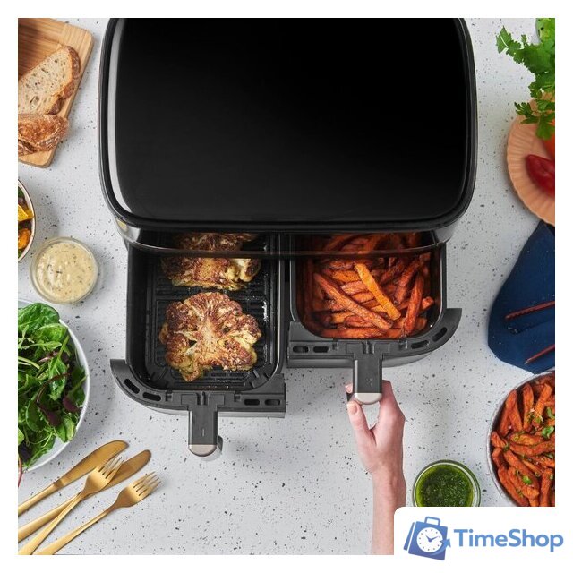 Аэрогриль (аэрофритюрница) Russell Hobbs Satis Fry DualBaske 27680-56 - Изображение №6 — Интернет-магазин Time-Shop