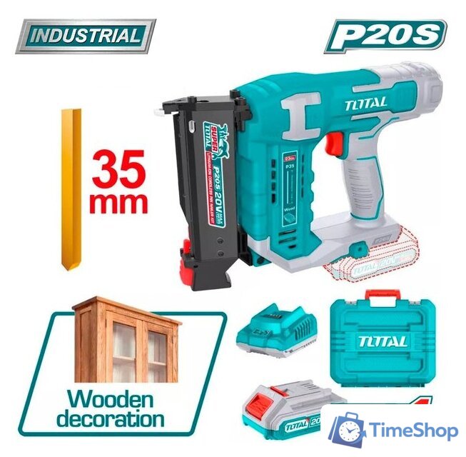 Гвоздезабиватель Total TCBNLI3606 (с 1-им АКБ, кейс) - Изображение №1 — Интернет-магазин Time-Shop