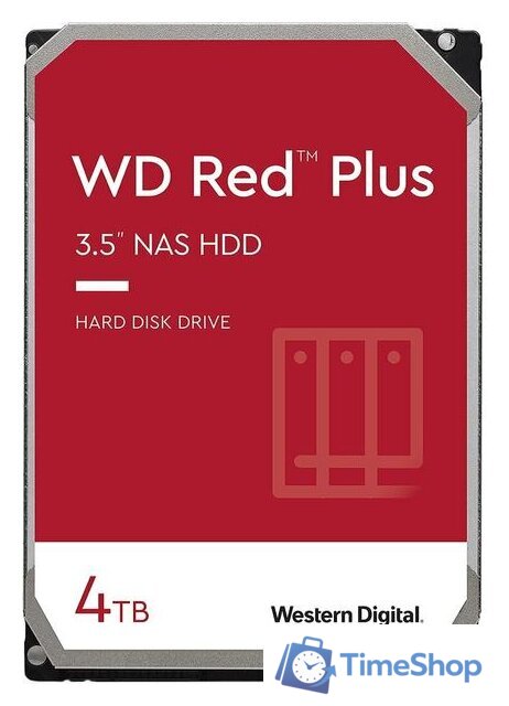 Жесткий диск WD Red Plus 4TB WD40EFZX - Изображение №1 — Интернет-магазин Time-Shop