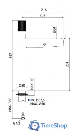 Смеситель Paffoni Jo JO081CR - Изображение №2 — Интернет-магазин Time-Shop