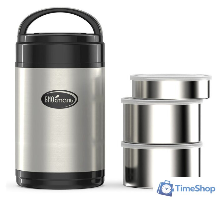 Термос для еды БИОСТАЛЬ NR-2000 Stainless Steel - Изображение №2 — Интернет-магазин Time-Shop
