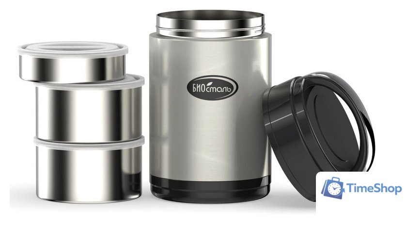 Термос для еды БИОСТАЛЬ NR-2000 Stainless Steel - Изображение №3 — Интернет-магазин Time-Shop