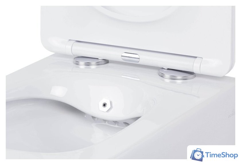 Унитаз подвесной Roxen Cube Bidet One Rimless 6 в 1 StounFix Dual Fresh 596716 (кнопка: хром) - Изображение №8 — Интернет-магазин Time-Shop