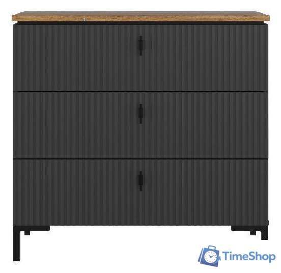 Комод Black Red White San Gimignano KOM3S (антрацитовый/дуб нокс) - Изображение №1 — Интернет-магазин Time-Shop